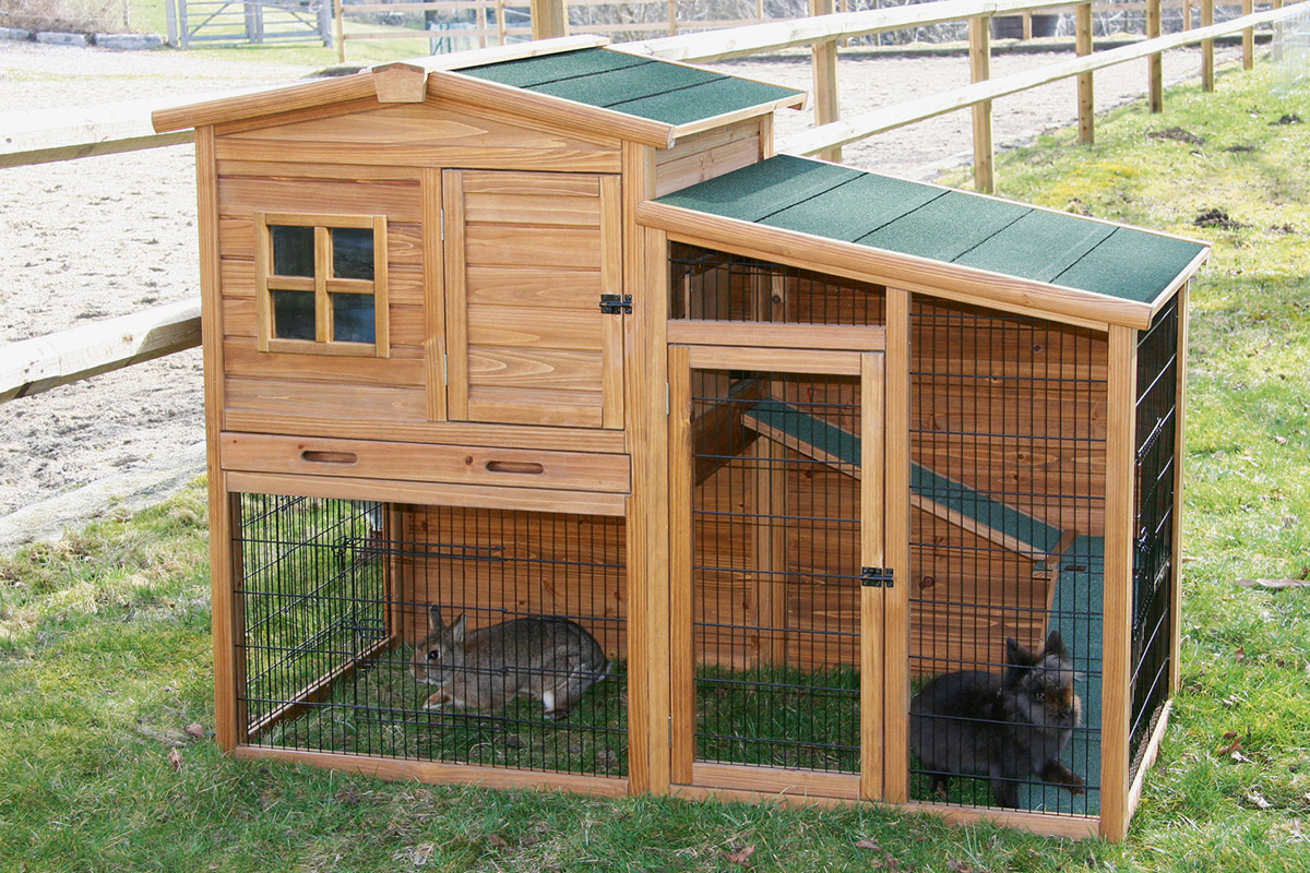 kaninchen-stall-fortuna Nagerställe für Kaninchen und Meerschweinchen